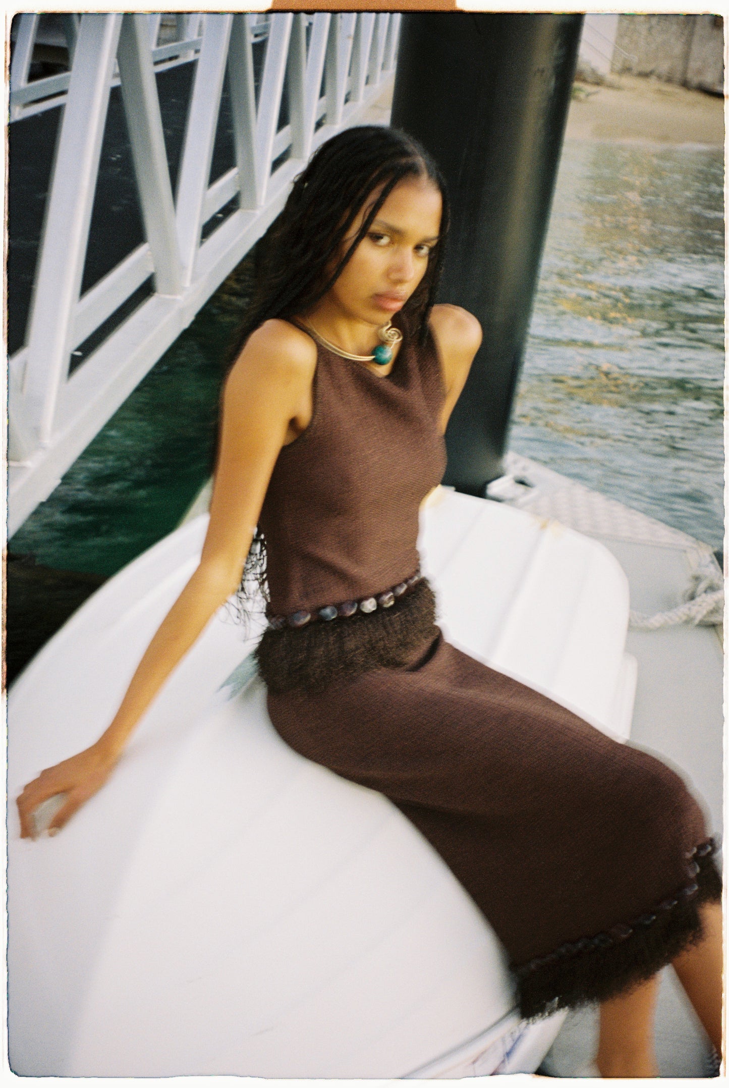 Casilda Midi Skirt - Chocolate