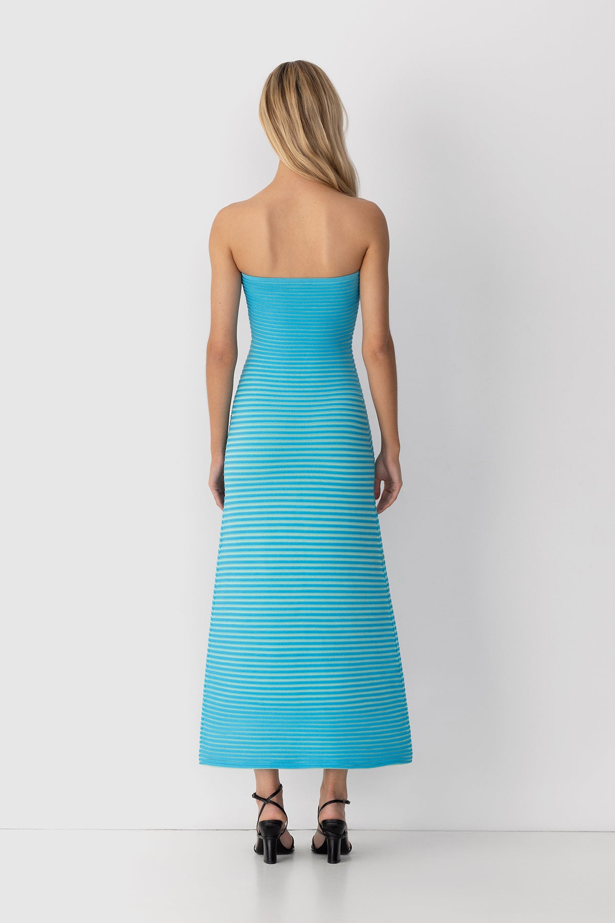 Sunmor Knit Maxi Dress - Aqua
