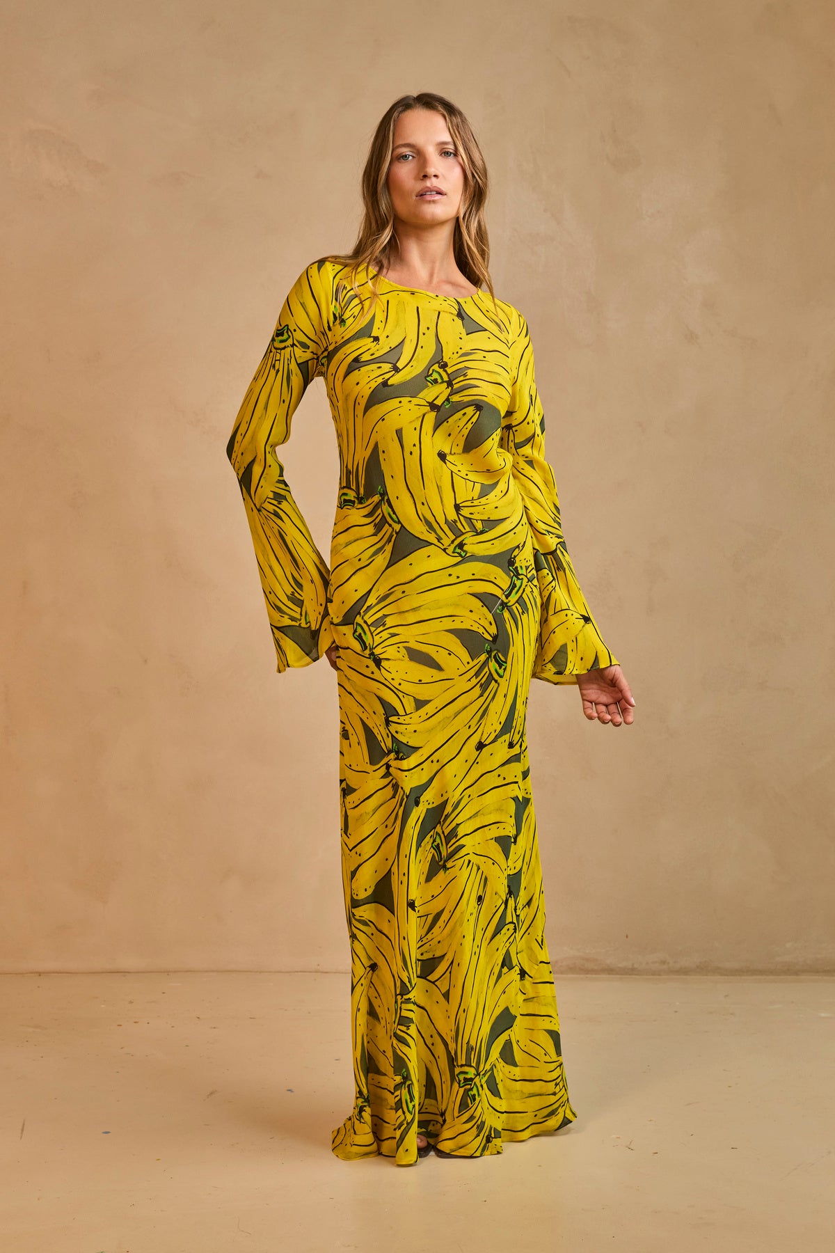 Lottie Maxi Dress - Banana