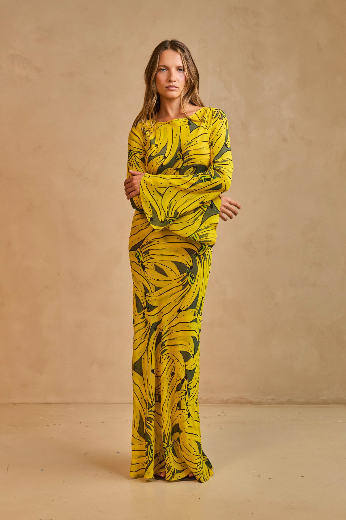 Lottie Maxi Dress - Banana