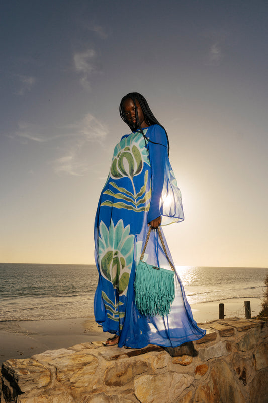 Solsana Long Sleeve Dress - Fern