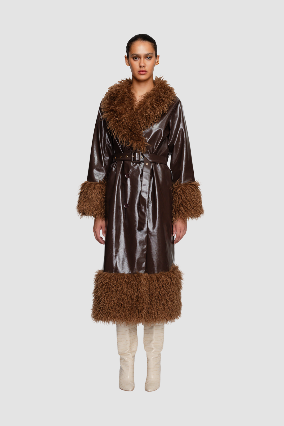The Wolf Gang - Abrigo Coat in Chocolate