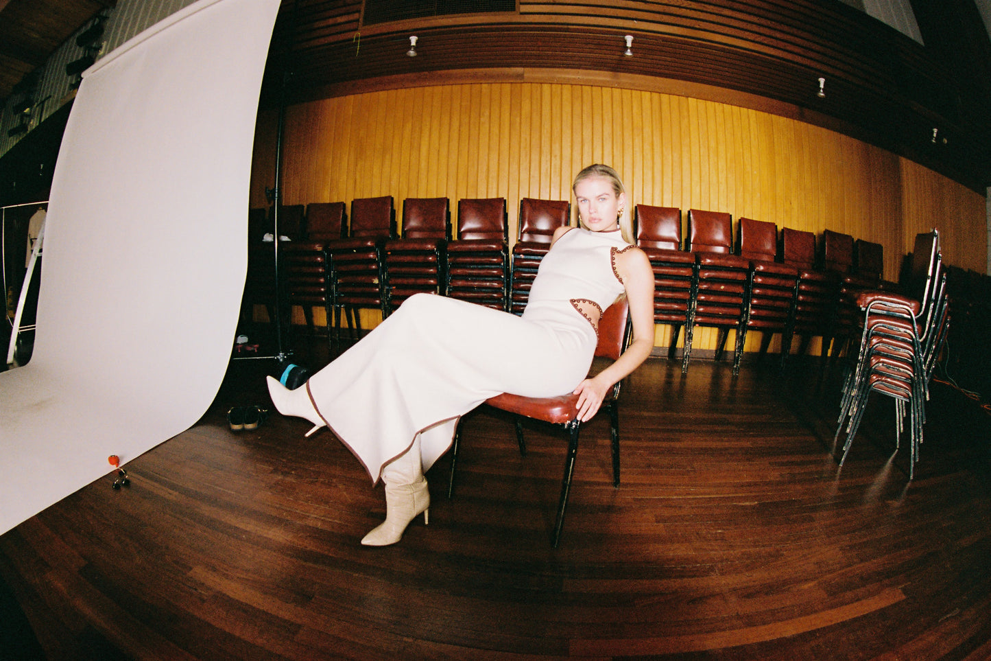 Valencia Midi Dress - Creme