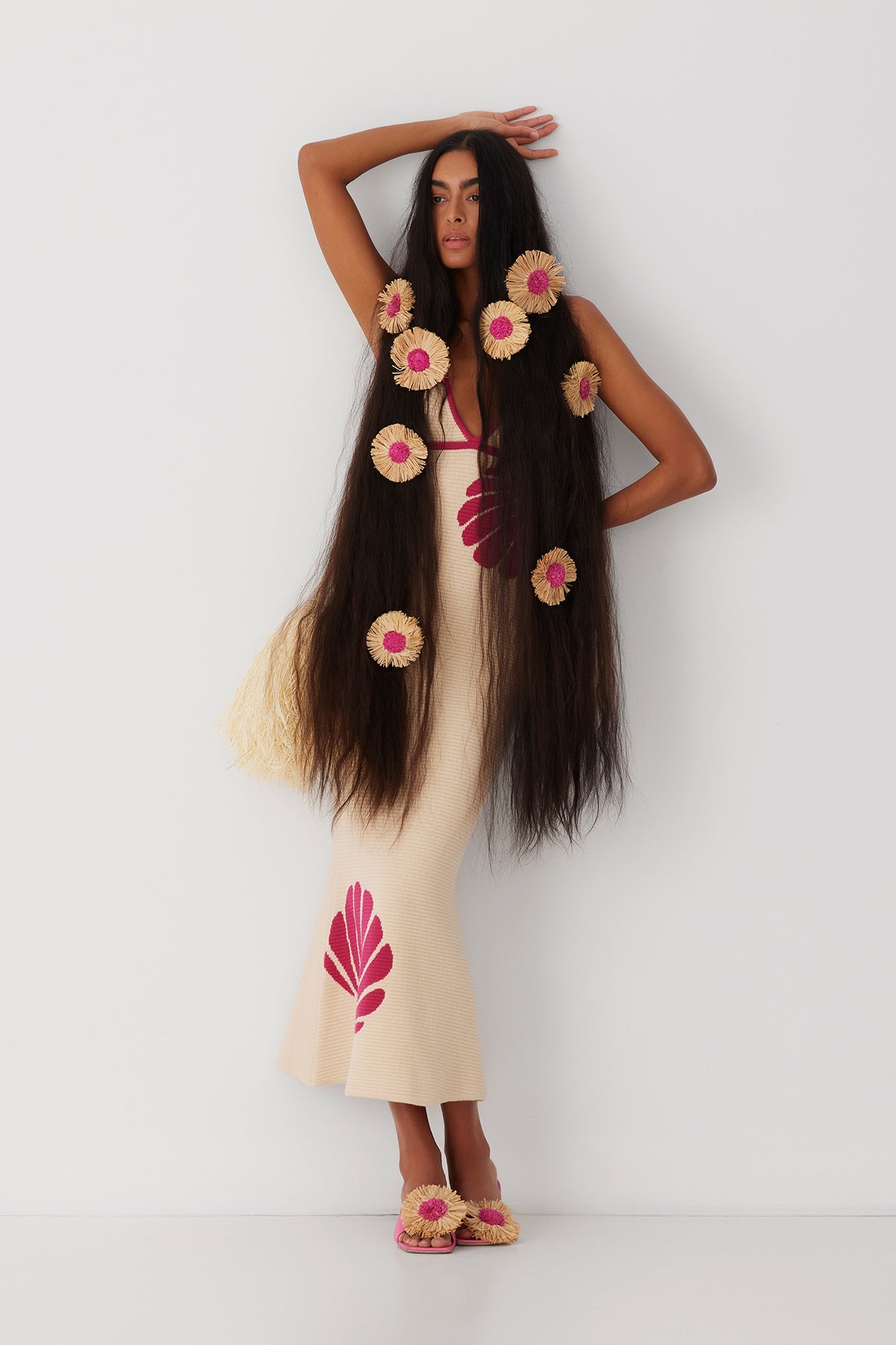 Shell Knit Dress - Ivory