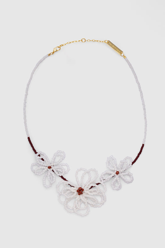 Loula Flower Necklace - Ivory