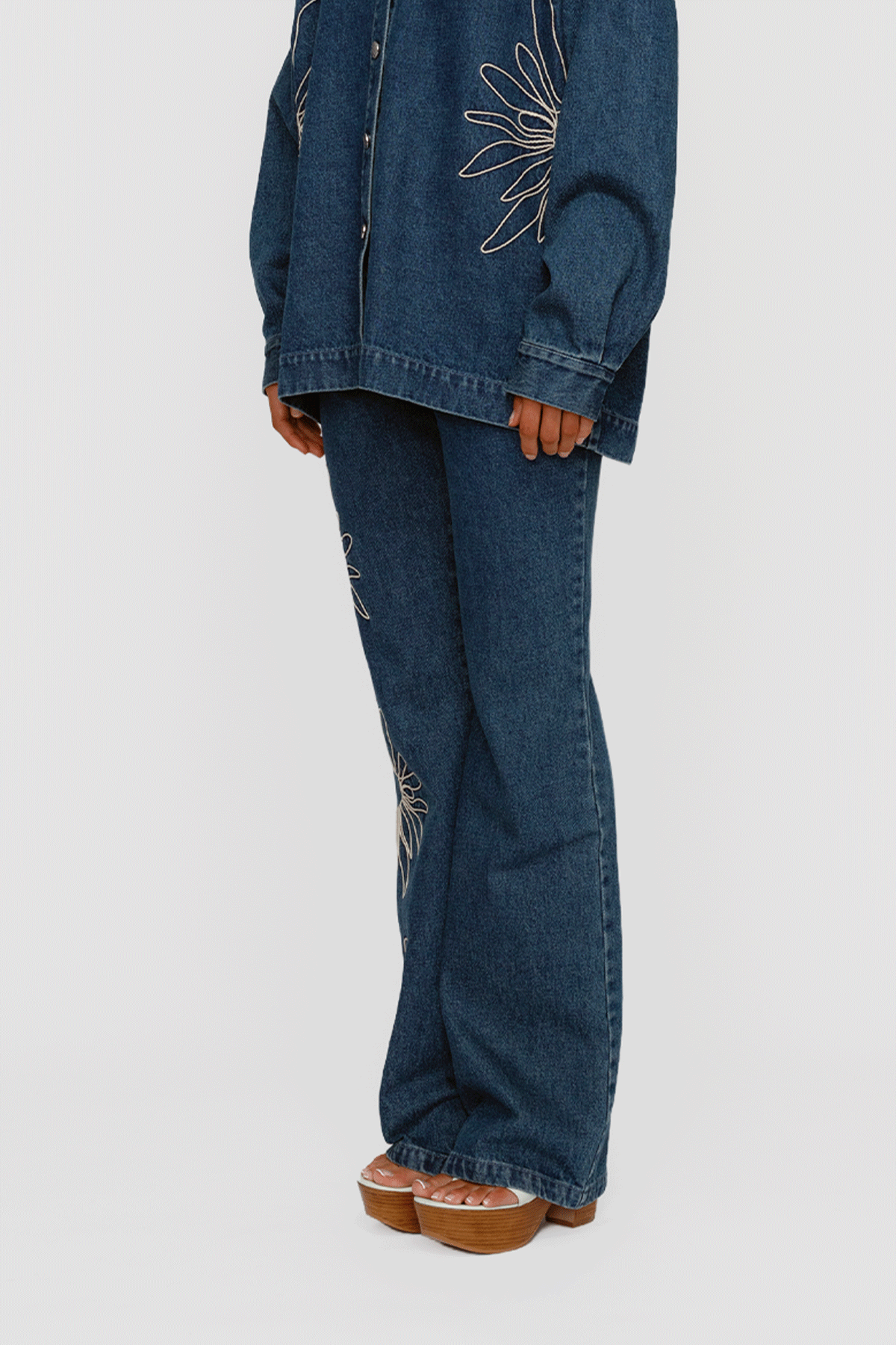 Amana Denim Flare Jean - Bluestone