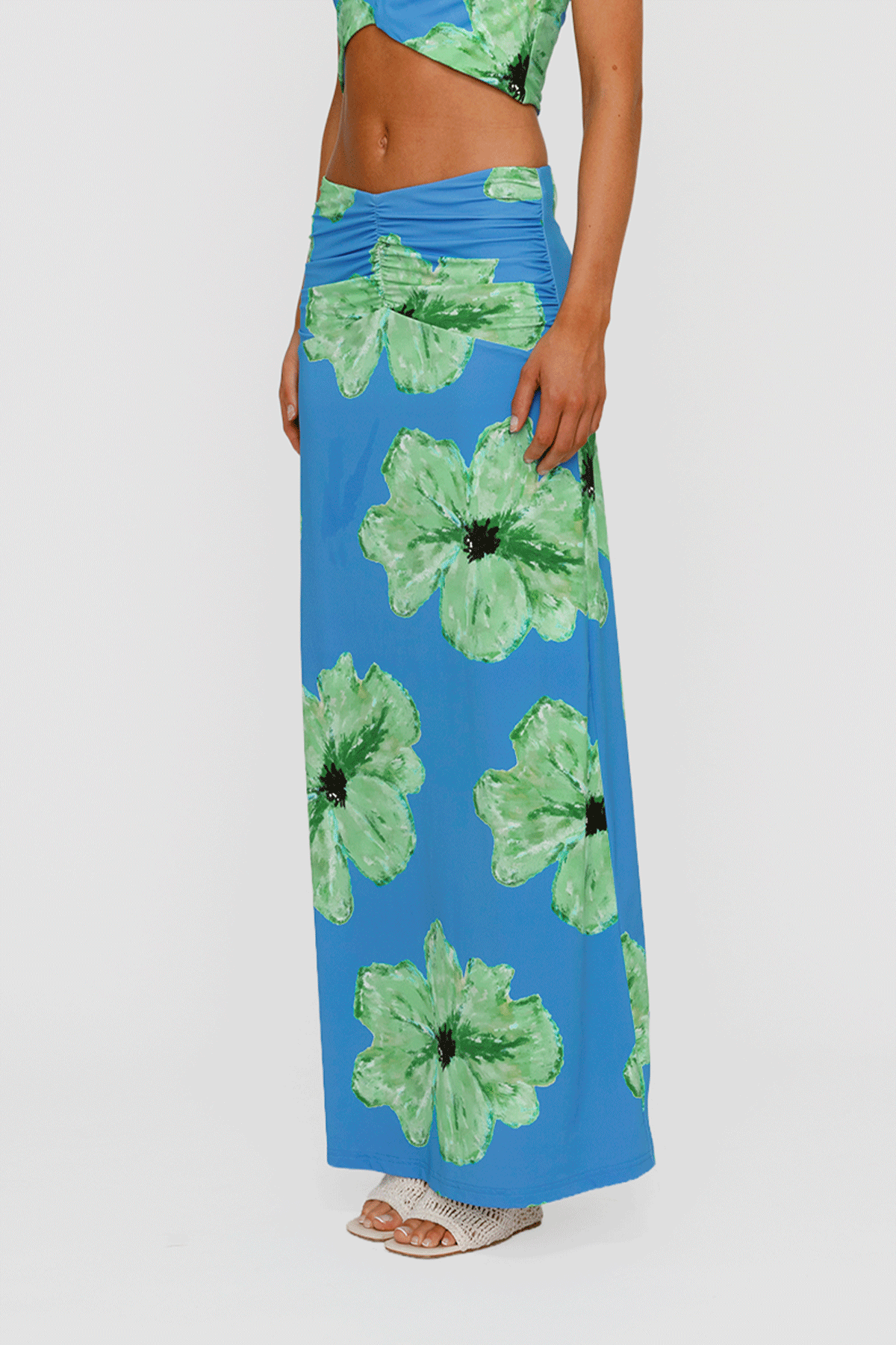 Veda Maxi Skirt - Cornflower