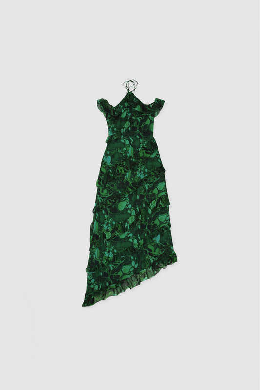 Isola Maxi Dress - Green Bubble