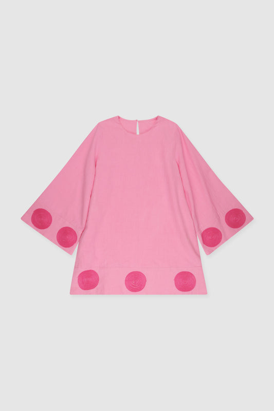 Filipa Embroidered Mini Dress - Floss