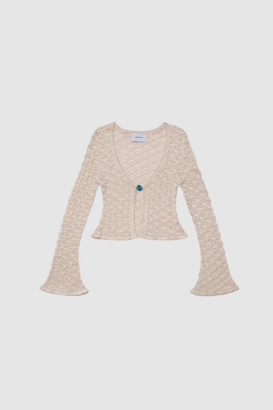 Amara Knit Cardigan - Creme