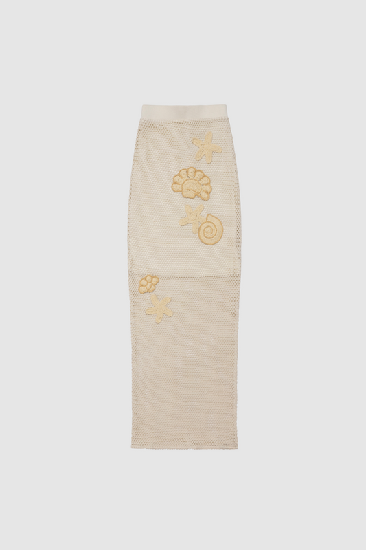 Enza Maxi Skirt - Creme