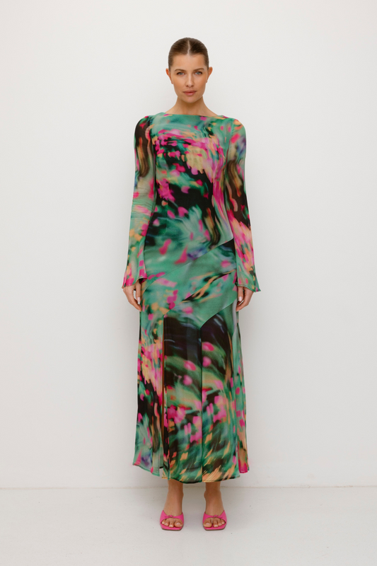 Giselle Dress - Verde Blur