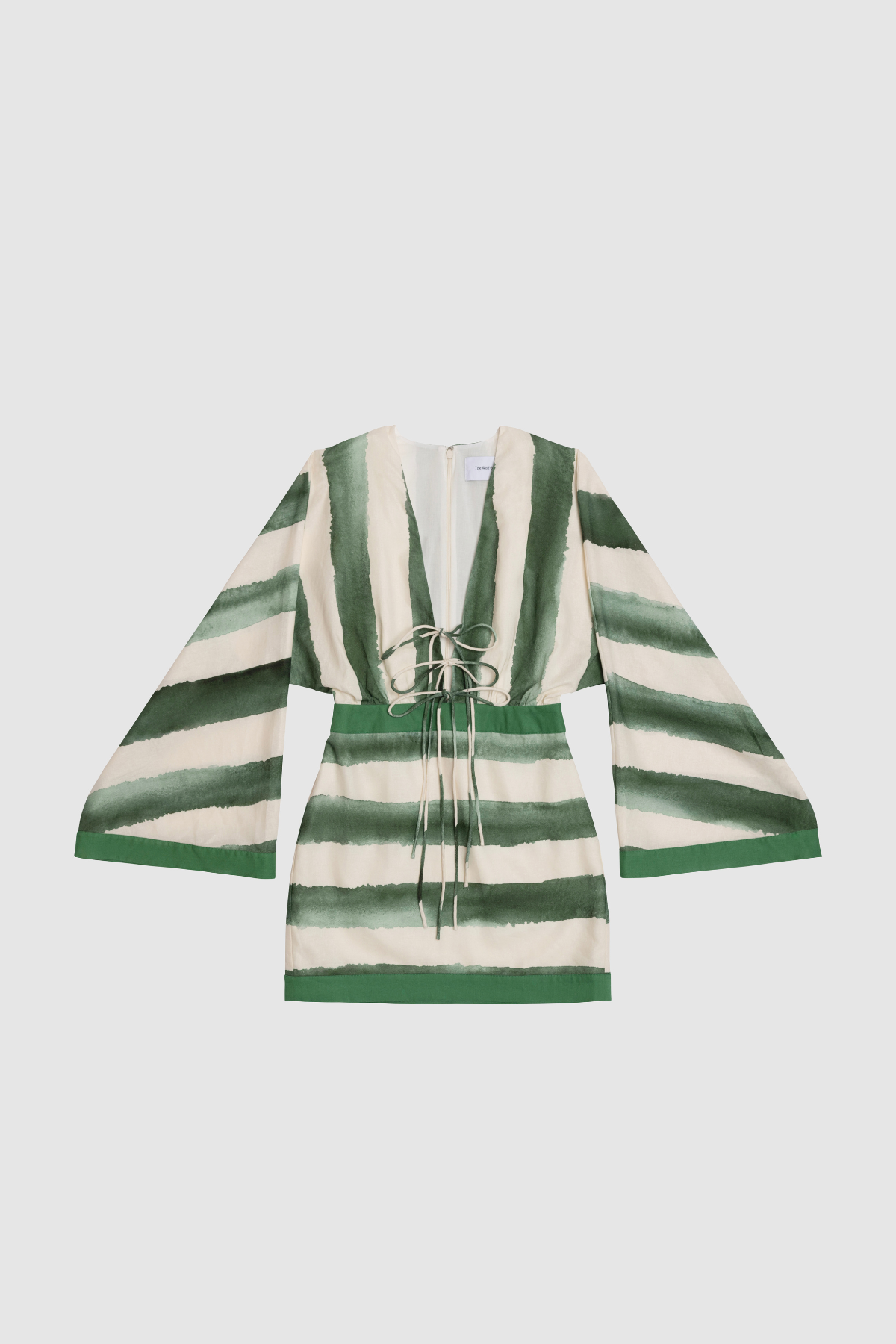 Havana Mini Dress - Sage Stripe