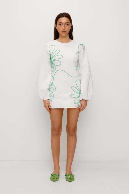 Luna Mini Dress - Ivory