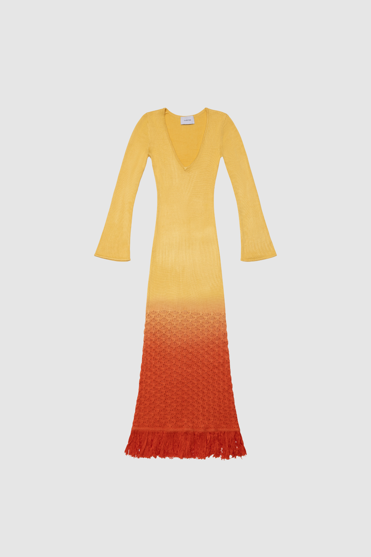 Zinna Sleeved Maxi Dress - Coral Sunset