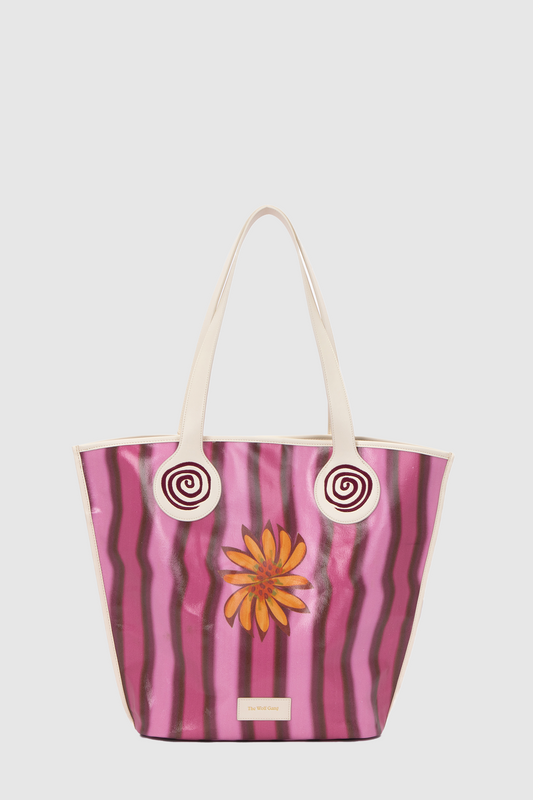La Playa Tote - Lilac Stripe