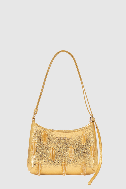 Miladia Shoulder Bag - Gold Metallic