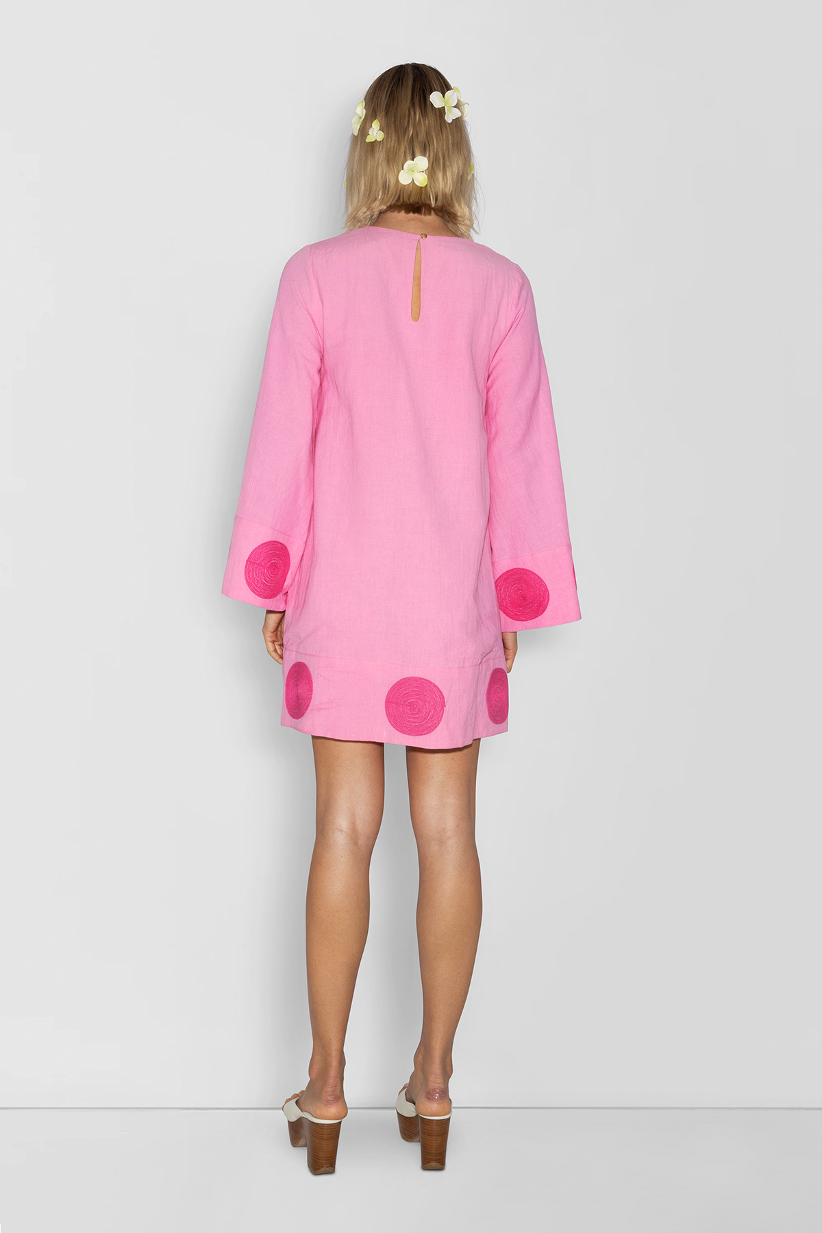 Filipa Embroidered Mini Dress - Floss