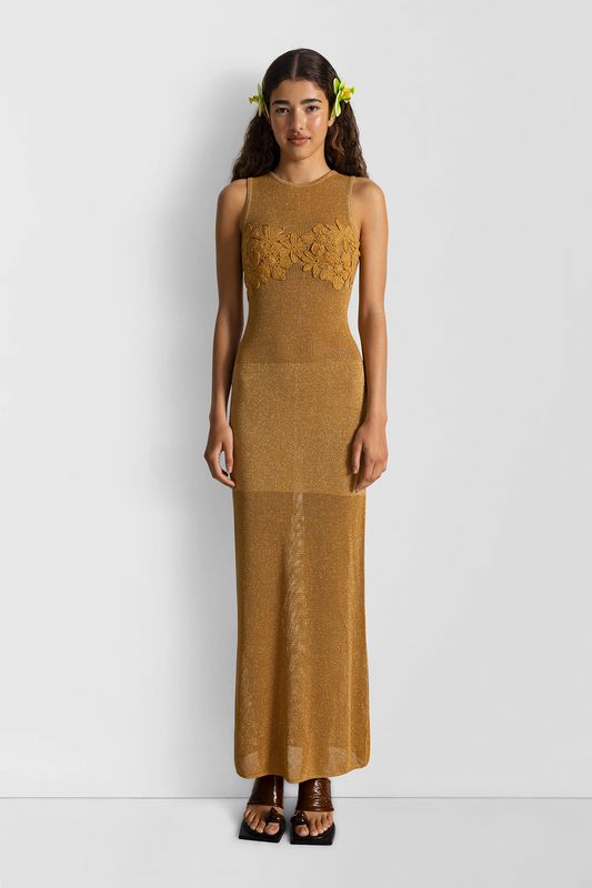 Iris Maxi Dress - Gold