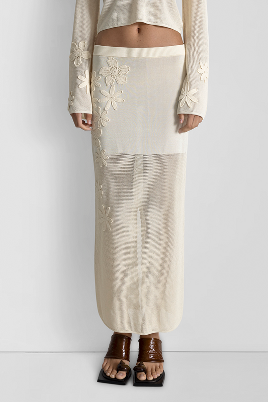 Iris Maxi Skirt - Ivory