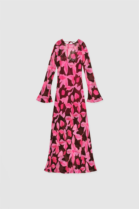 Lottie Maxi Dress - Chocolate Floral