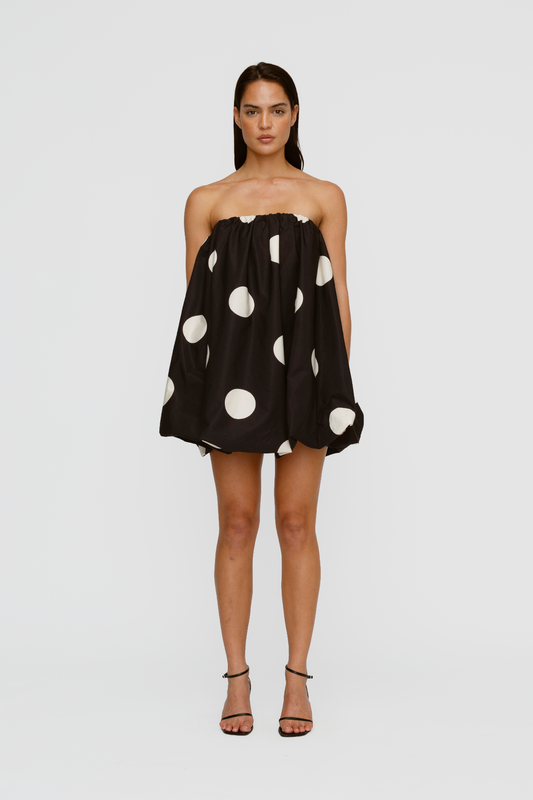 Gaia Bubble Dress - Noir Spot