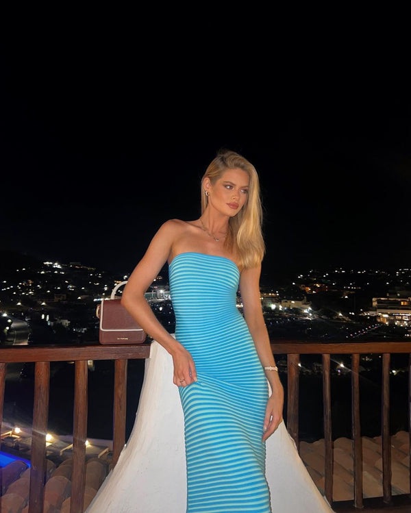 Milli wears the Sunmor Knit Dress in XS