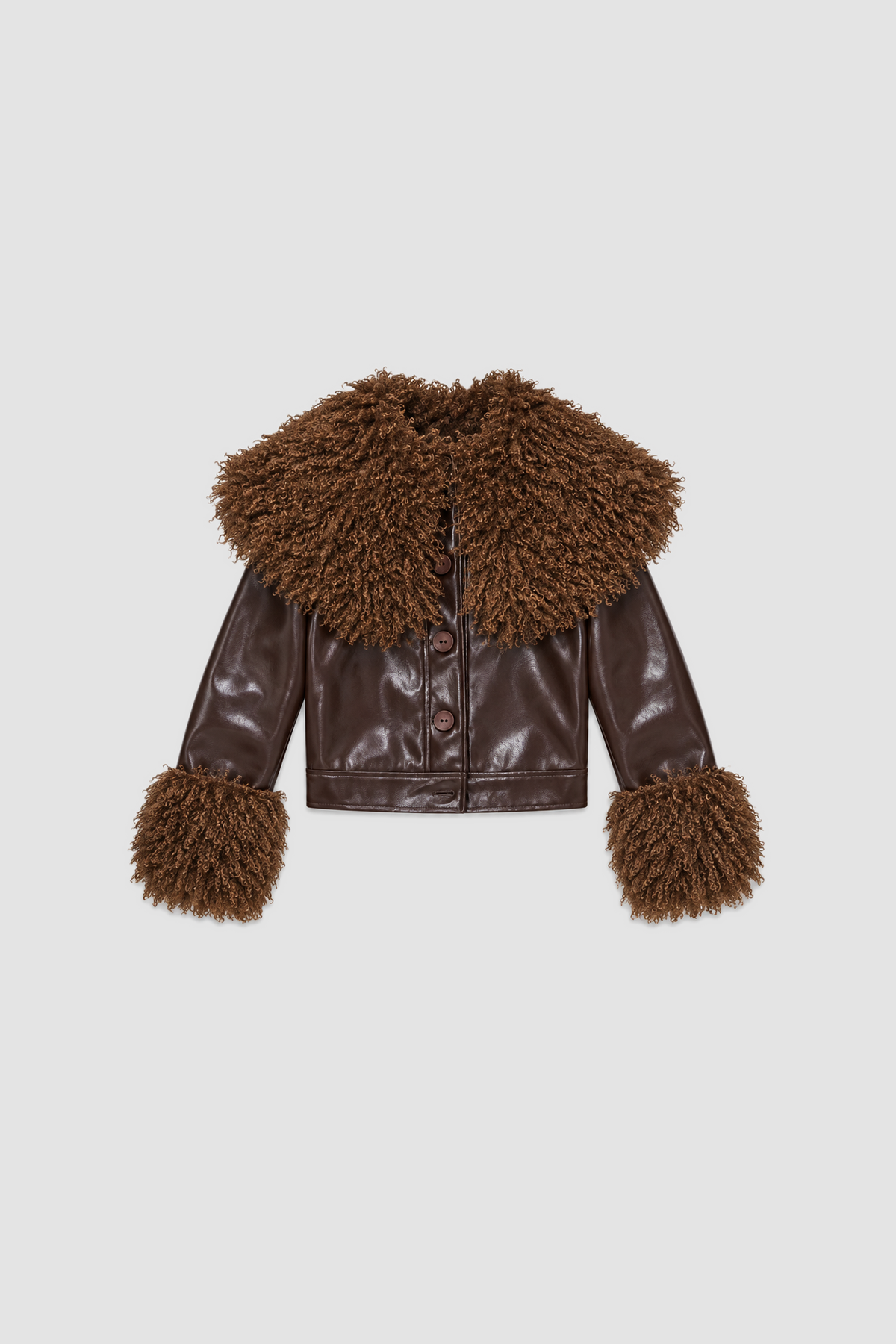 Abrigo Jacket - Chocolate flatlay