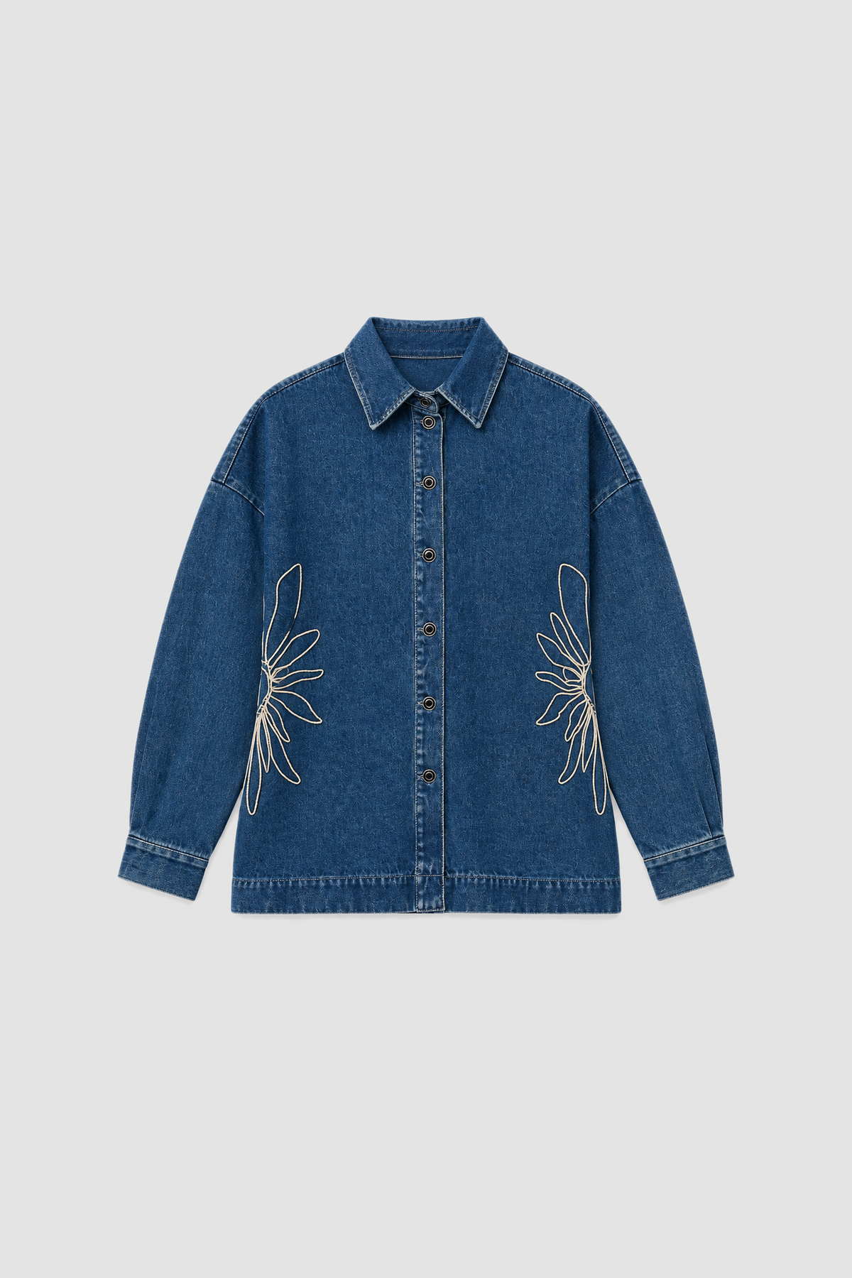 Amana Denim Shirt - Bluestone flatlay
