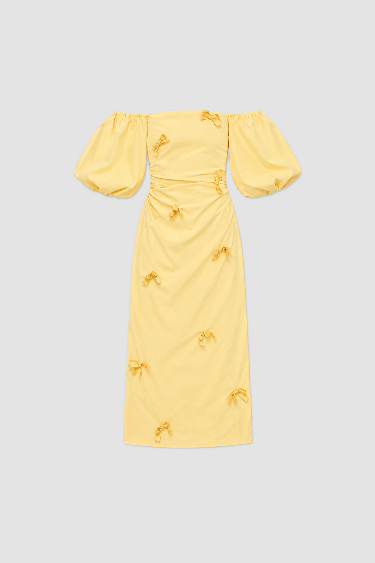 Amar Midi Dress - Butter flatlay