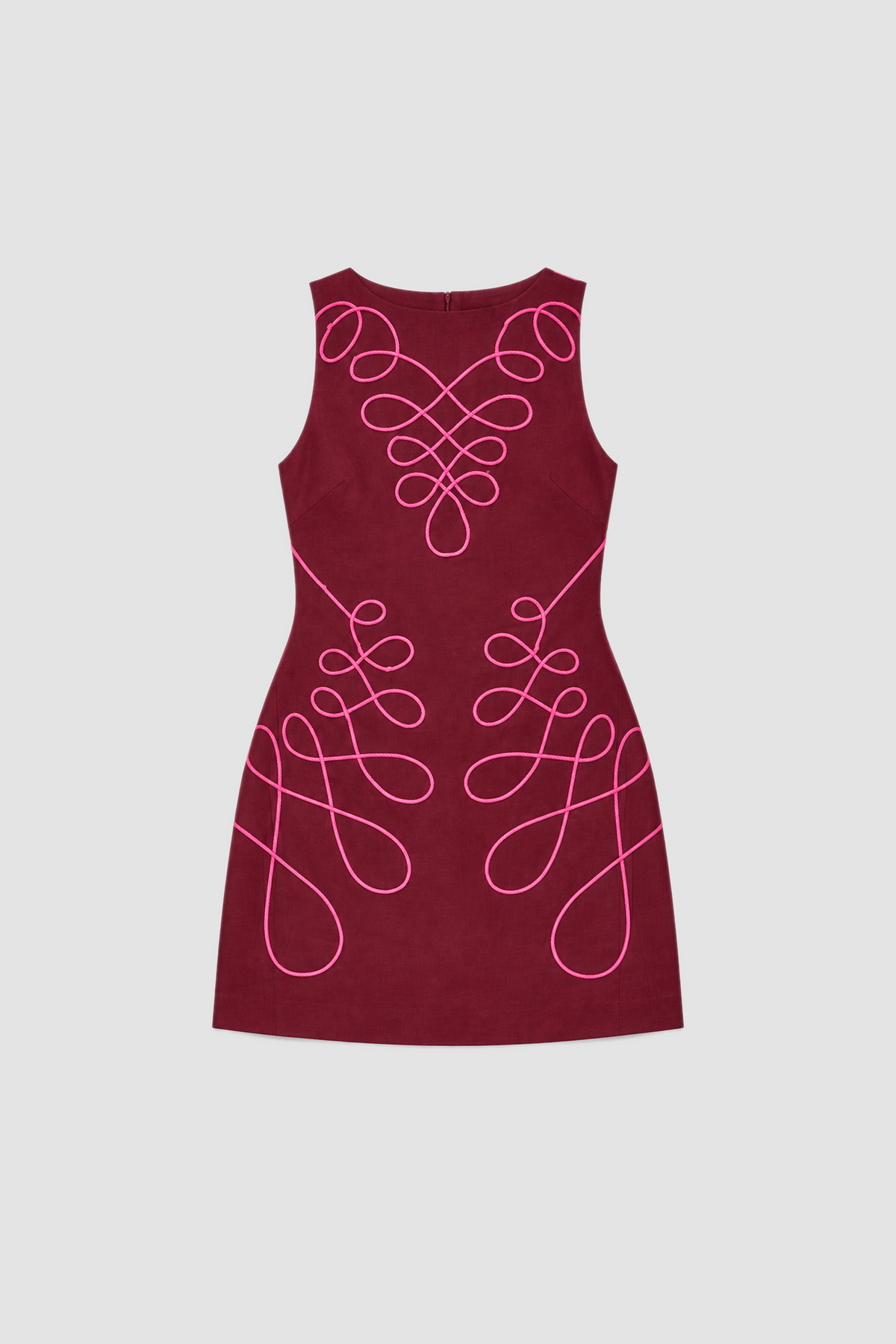 Lera Mini Dress - Magenta flatlay