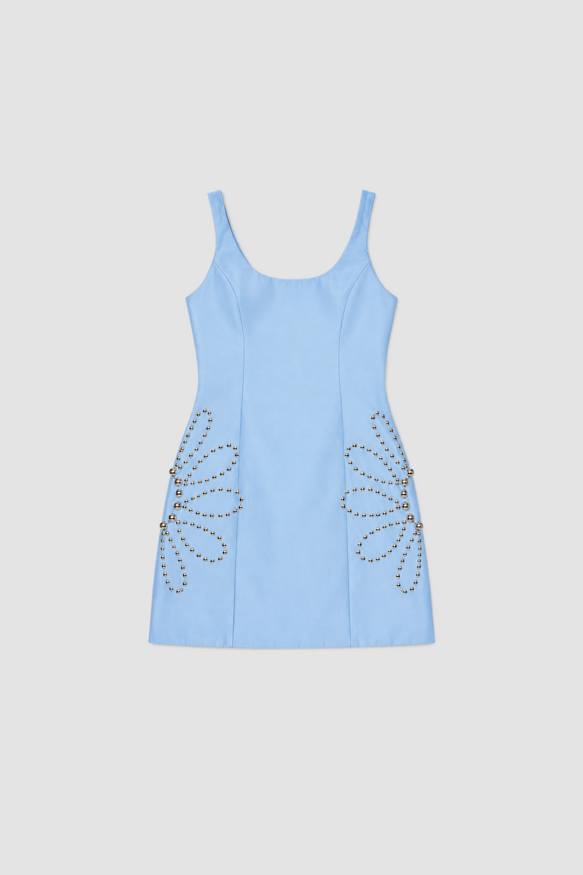 Seda Mini Dress - Sky flatlay