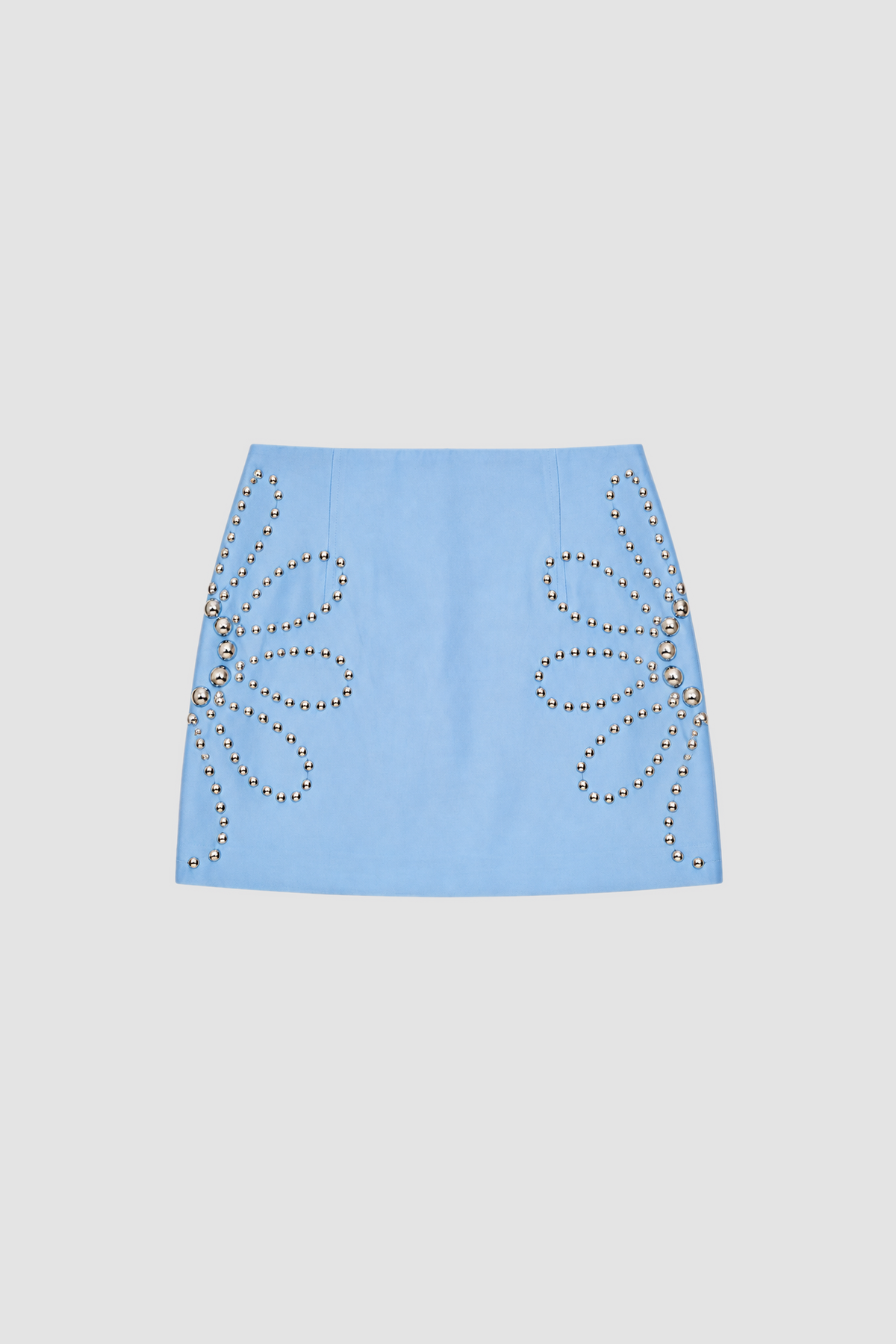 Seda Mini Skirt - Sky flatlay