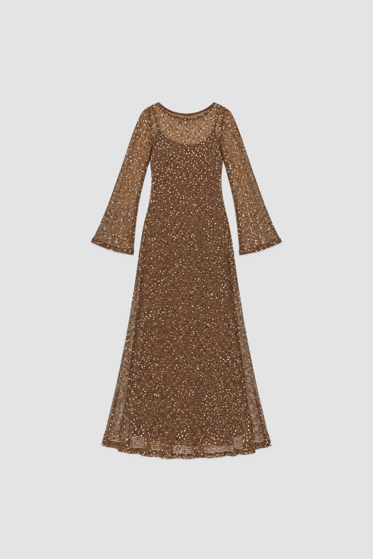 Tierra Maxi Dress - Chocolate flatlay