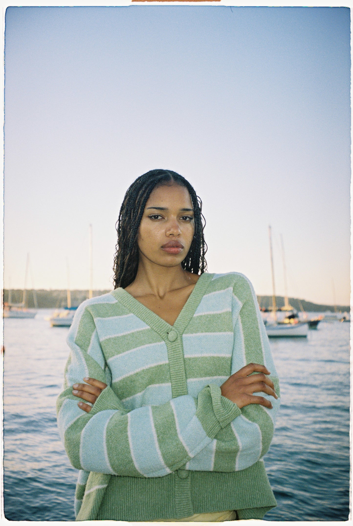 Nyra Cardigan - Lime
