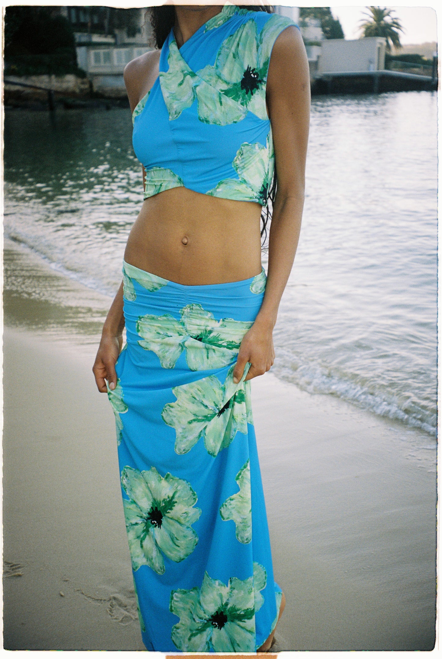 Veda Maxi Skirt - Cornflower