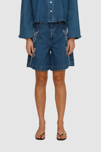 Wynn Denim Short - Bluestone