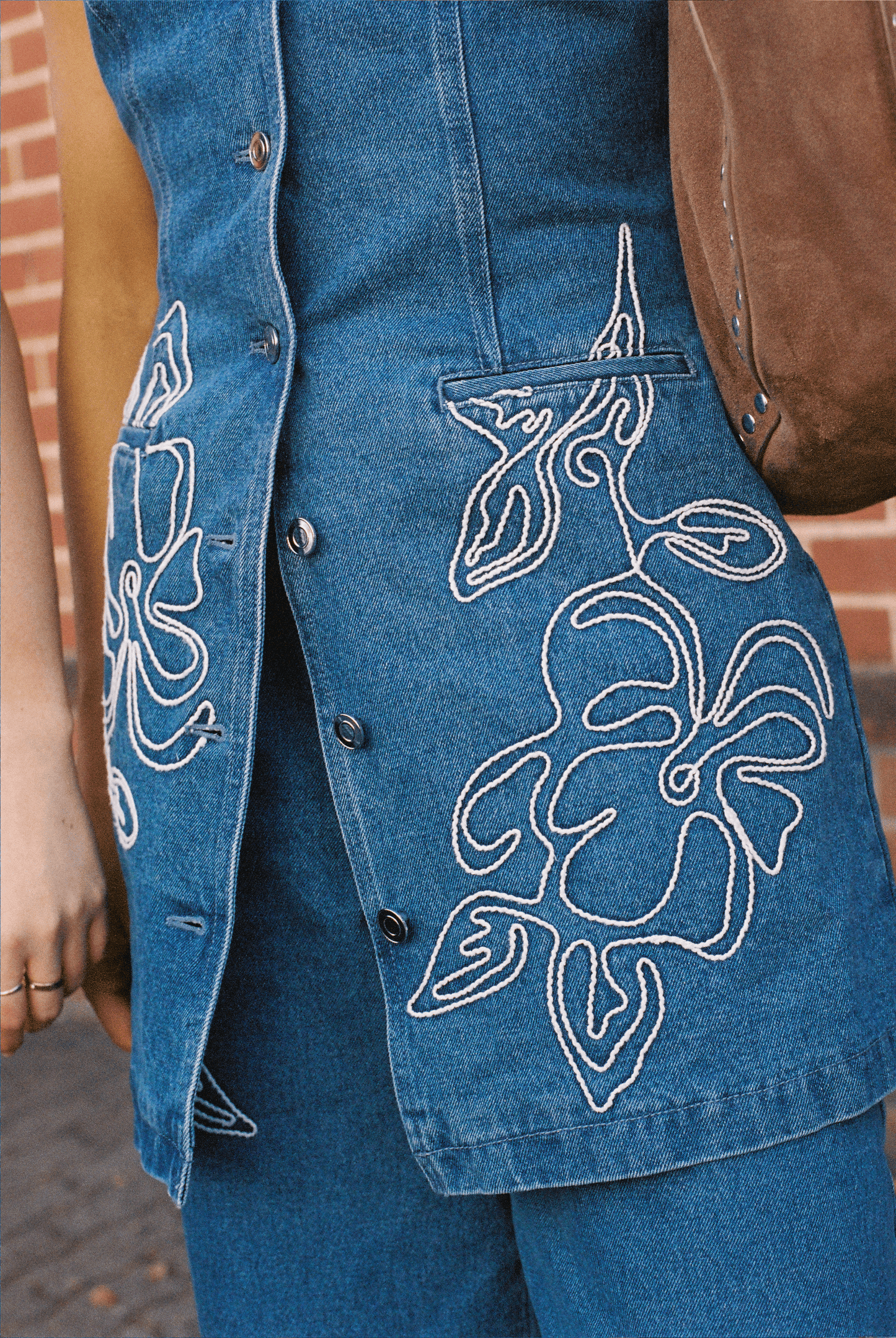 Wynn Denim Mini Dress - Bluestone
