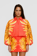Concha Bubble Shirt - Rojo Sunflower