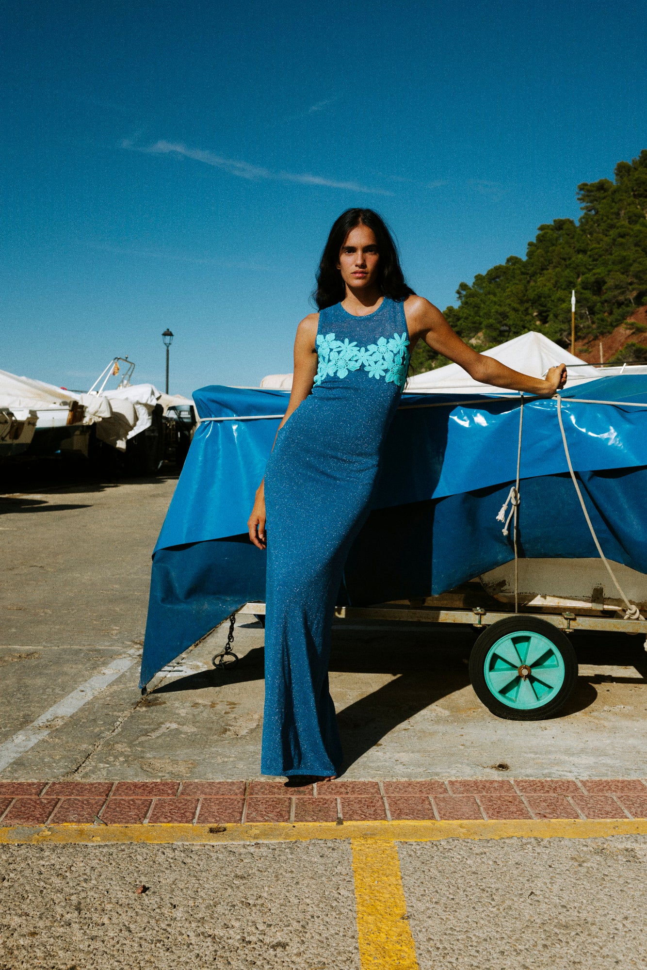 Camilla Maxi Dress - Cornflower