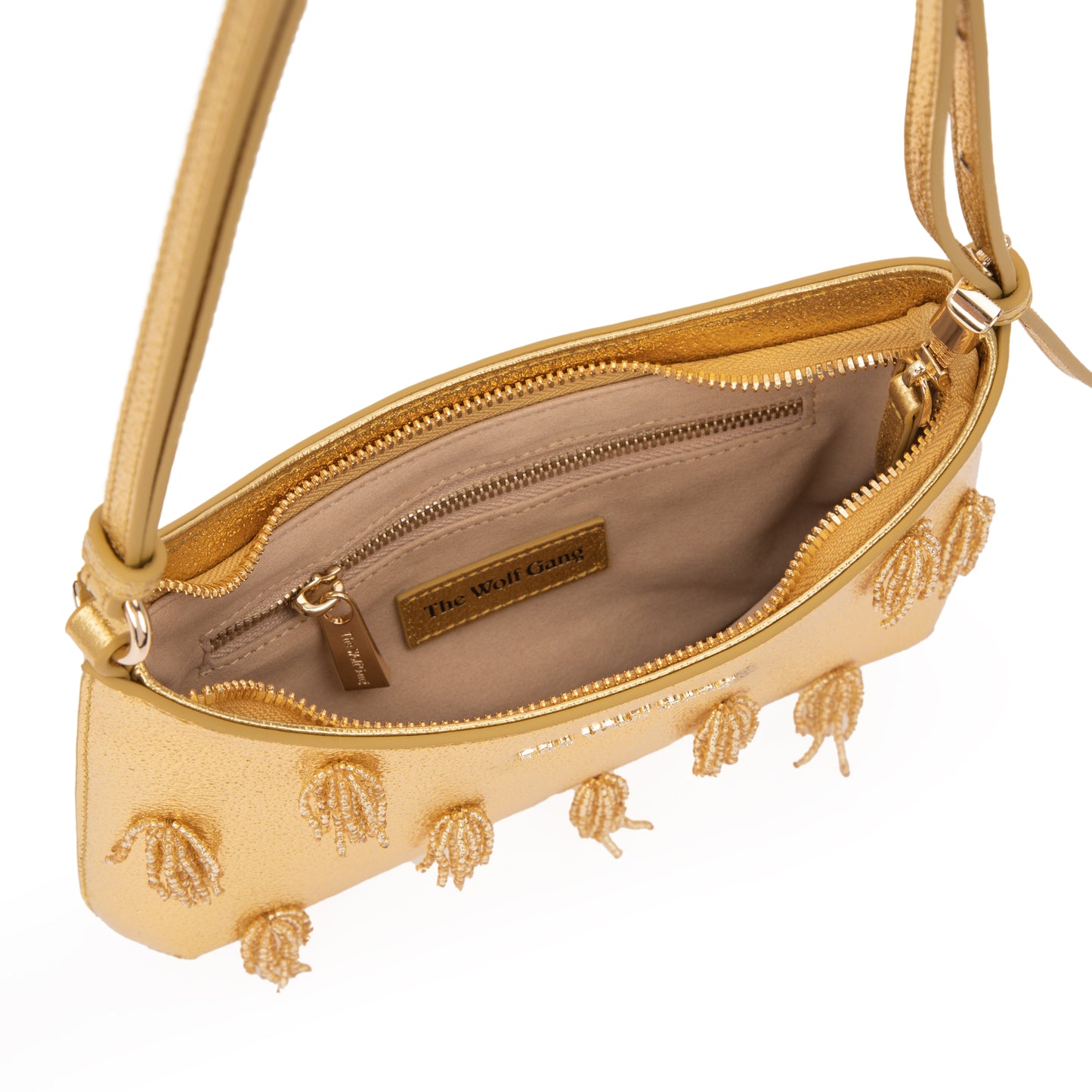 Miladia Shoulder Bag - Gold Metallic