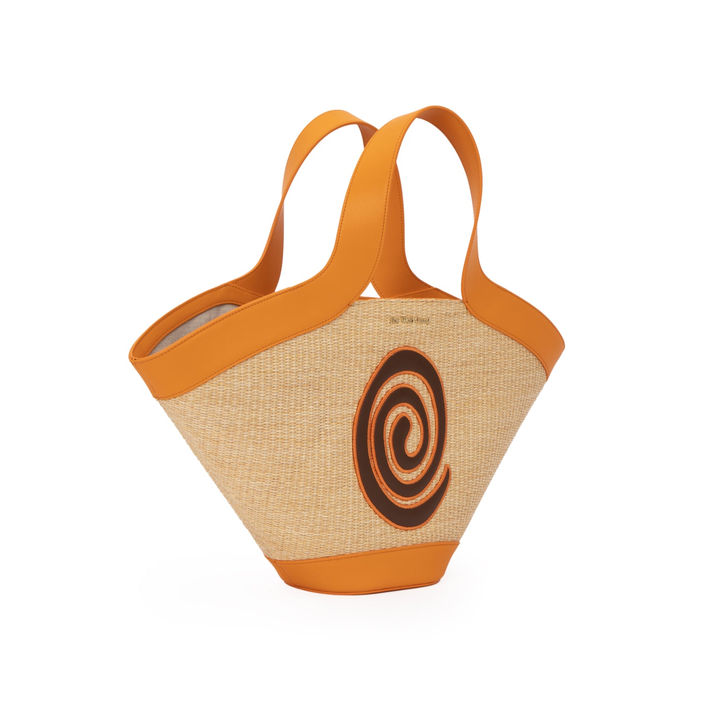 Kiki Tote - Natural/Tangerine