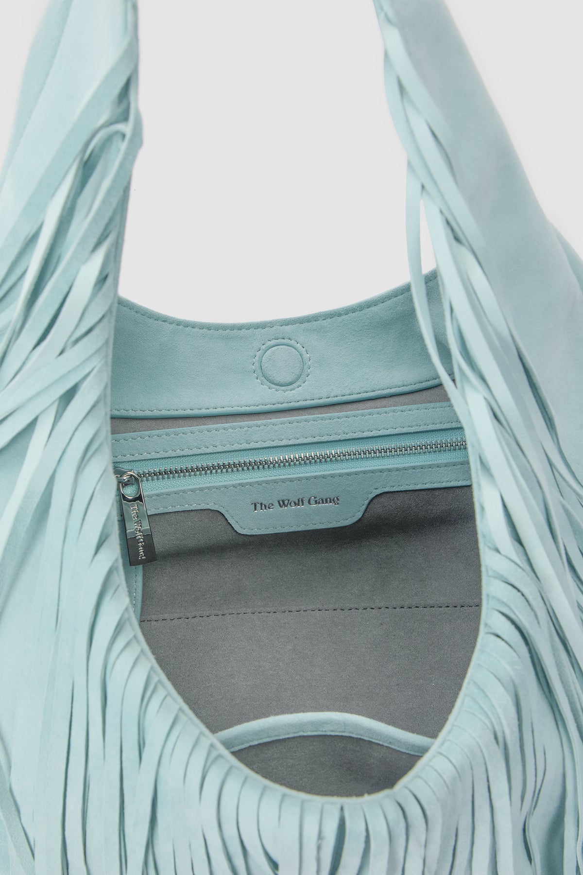 Novia Fringe Handbag - Sky