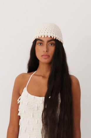 Oceano Crochet Hat - Ivory