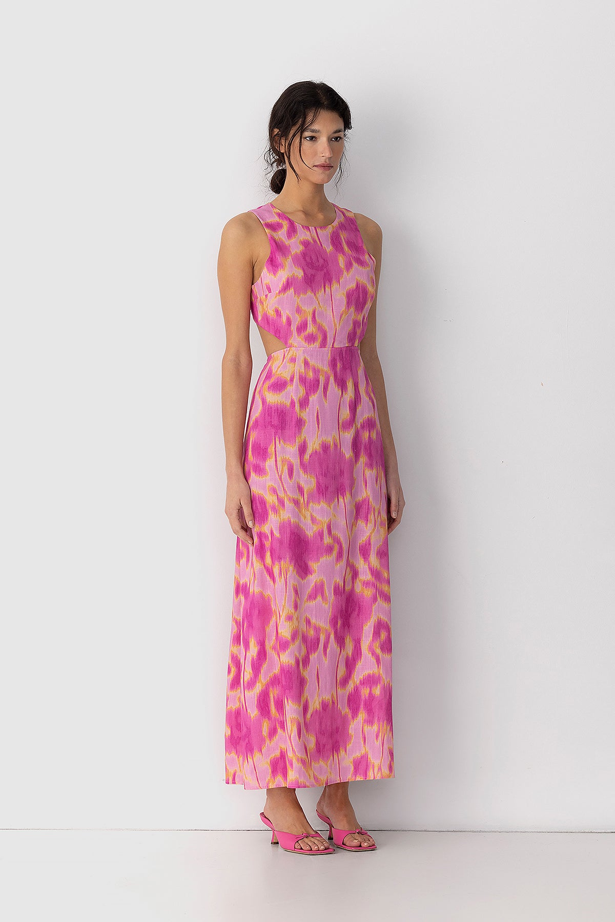 Audrey Cut Out Maxi Dress - Candy Haze – The Wolf Gang