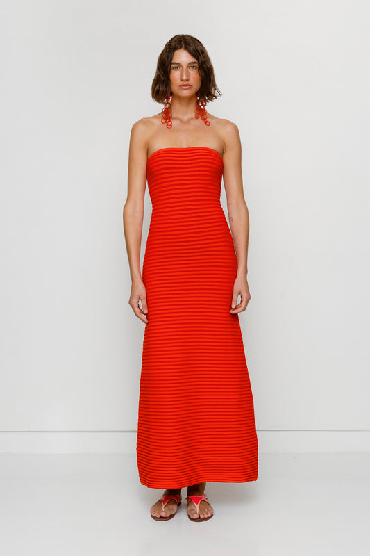Sunmor Knit Maxi Dress - Chilli