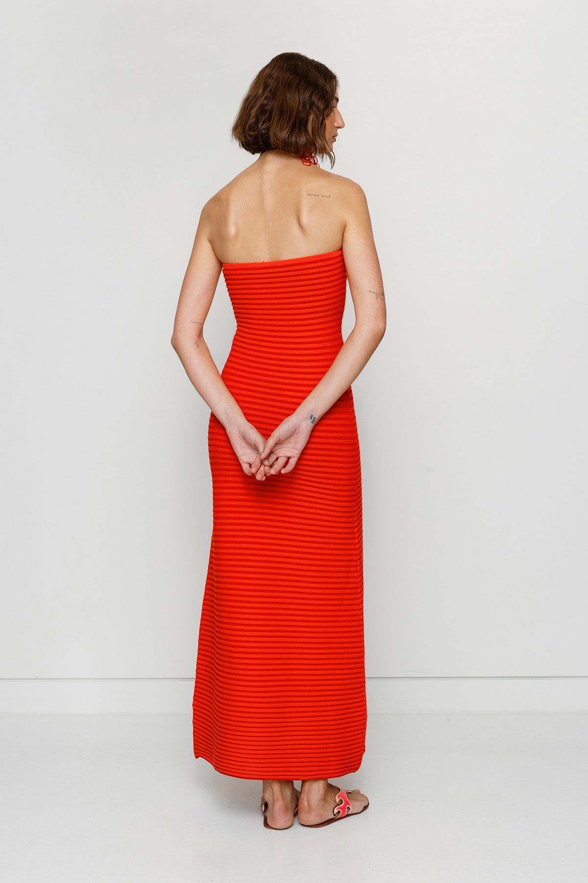 Sunmor Knit Maxi Dress - Chilli