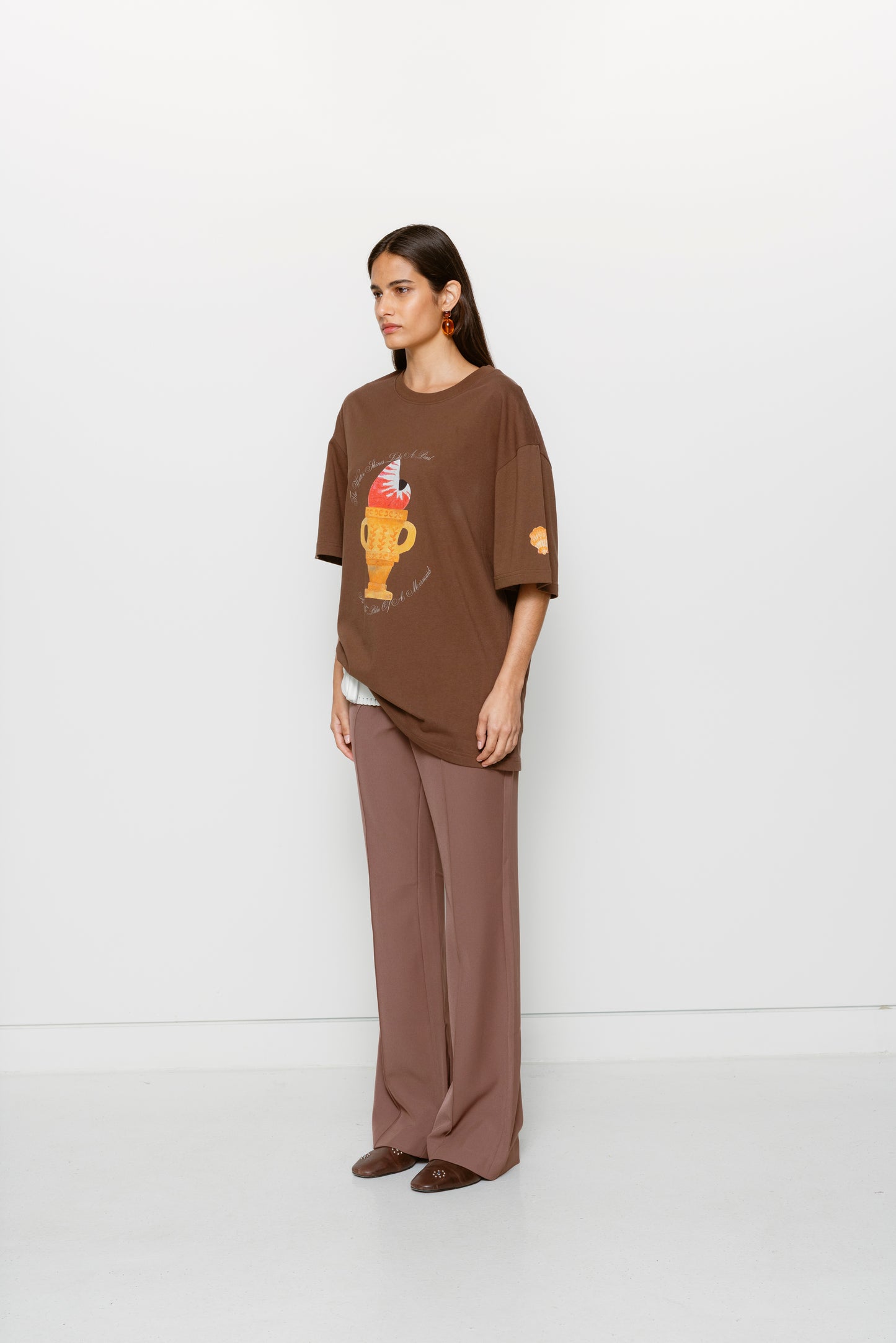 Relaxed Camiseta T-shirt - Chocolate