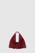 Novia Fringe Handbag - Berry