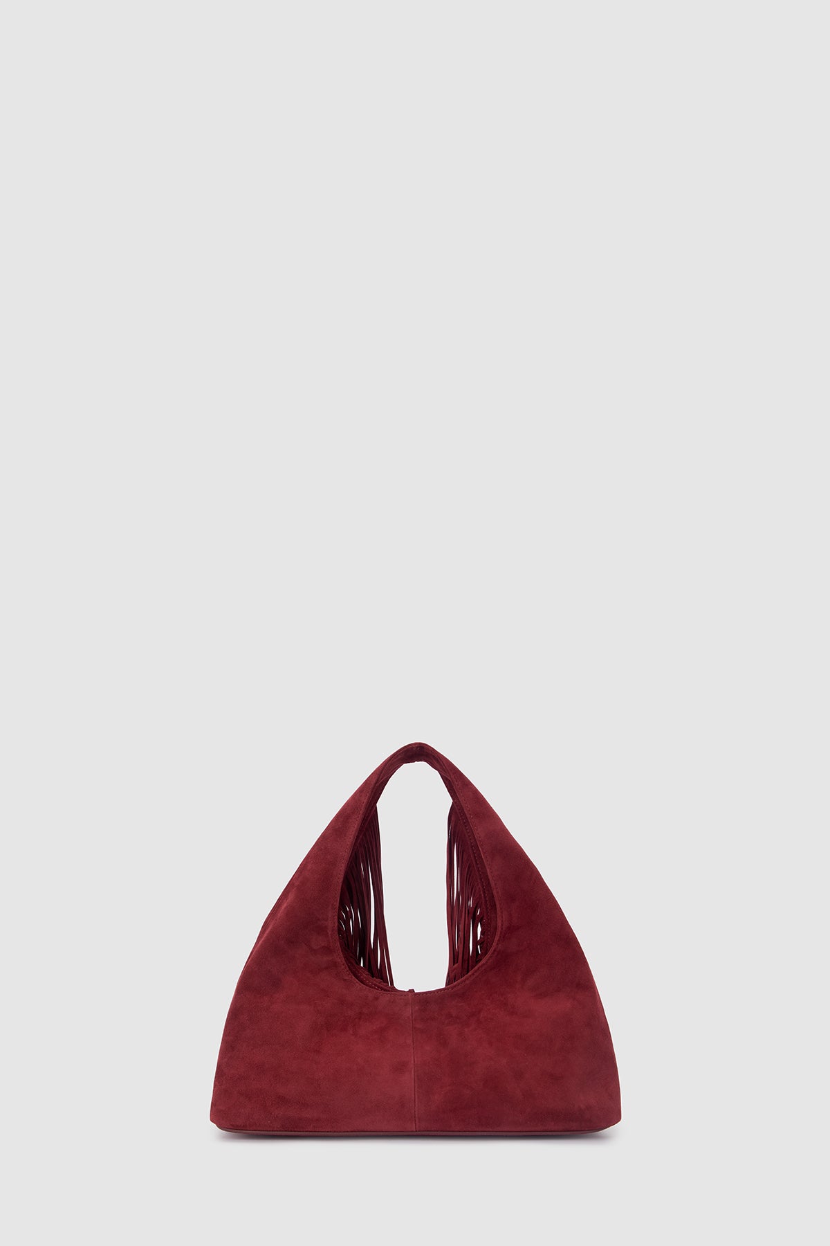 Novia Fringe Handbag - Berry